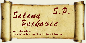 Selena Petković vizit kartica